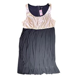 Torrid Women's Plus Size 16 Gold & Black Sleeveless Maxi‎ Dress NWT